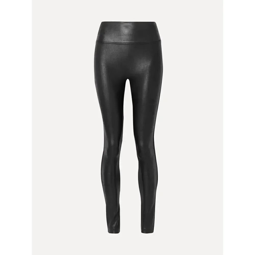 Spanx SpanxShape slick Stretch faux leatherโleggings size small MSRP $98